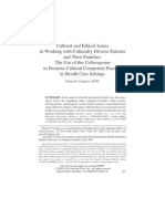 Cultural and Ethical Issues in Working With Culturally Diverse Patients and Their Families The Use of The Culturagram To Promote Cultural Competent Practice in Health Care Settings