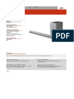 Soundbar SJ5 Spec Sheet - 040417