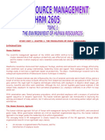 HRM2605 Notes