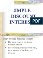 Simple Discount Interest