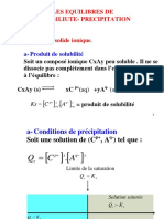 B Equilibres Précipitation Solubilité Power