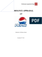 Performance Appraisal at Pepsi