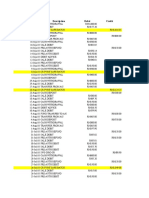 Transaction Date Description Debit Credit