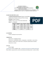 Plano de Aula - Texto Descritivo - 9º Ano - A, B, C, D