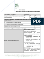 Ficha Técnica Convocatoria Permanencia Estudiantil