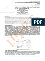 CFD Analysis of Heat Transfer in Helical Coil Tube in Tube Heat Exchanger