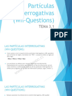 Tema 3.1. Partículas Interrogativas