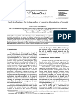 Analysis of Variance For Testing Method of Cement in Determination of Strength