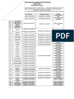 Fall 2018: Schedule of Trials (Men Events)