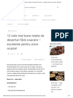 12 Cele Mai Bune Rețete de Deserturi Fără Coacere - Excelente Pentru Orice Ocazie! - Bucatarul