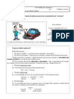 Cinetica Quimica Atividades Prontas