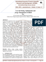 A Review On Unit Sizing, Optimization and Energy Management of HRES