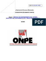 TDR Mantenimiento de Sistema Electrico de Contingencia Ups y Grupo Electrogeno