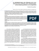 Claudio Suasnabar - Reforma Universitaria Del 18, Relacion Entre Intelectuales Universidad y Política