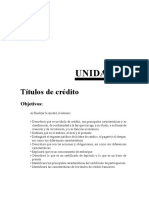 Unidad 10: Títulos de Crédito