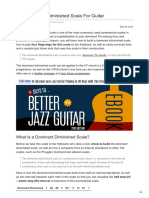 The Dominant Diminished Scale For Guitar