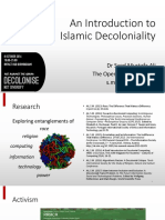 An Introduction To Islamic Decoloniality: DR Syed Mustafa Ali The Open University (UK) S.m.ali@open - Ac.uk