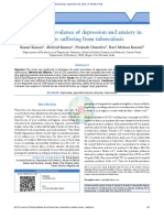 A Study of Prevalence of Depression and Anxiety in