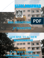 J.S.S.College, Dharwad: Bba Departement 3 Semester