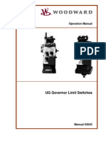 UG Governor Limit Switches: Operation Manual