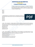 Exercicios de Matematica Tjrs