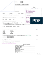 Examen Du 3ème Trimestre - Français - 2017