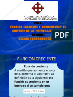 Funcion Creciente y Decreciente