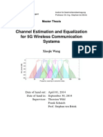 Channel Estimation and Equalization For 5G Wireless Communication Systems