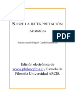 Aristoteles - Sobre La Interpretacion (PDF)