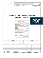 Cable Tray Installation Procedure