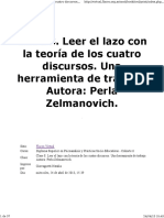 Zelmanovich, P (2013) - Leer El Lazo Con La Teoría de Los Cuatro Discursos