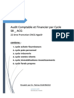 Audit Comptable Et Financier Par Cycle - S8 ACG ENCGA