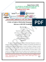 A Study On Employee Relationship Management With Special Reference To DDCMPU Krishnagiri