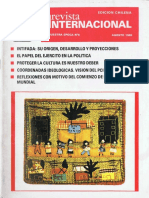 Revista Internacional. Edicion Chilena. Nuestra Epoca N°8. Agosto 1989