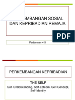 Materi 4-5. Perkembangan Kepribadian Dan Sosial Remaja