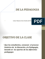 Historia de La Pedagogia