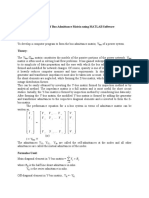 Formation of Bus Admittance Matrix Using