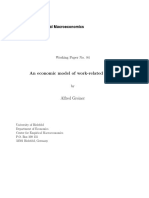 An Economic Model of Work-Related Stress: Working Paper No. 84