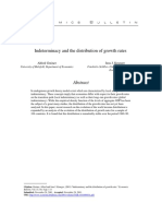 Indeterminacy and The Distribution of Growth Rates: Alfred Greiner Jens J. Krueger