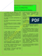 Treino de Aprendizagem - Questões de Literatura - Semana de Arte Moderna