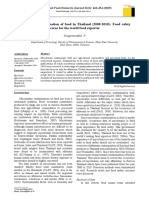 Mycotoxins Contamination of Food in Thailand (2000-2010) : Food Safety Concerns For The World Food Exporter