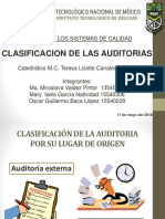 Clasificacion de Auditorias