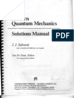 Sakurai - Modern Quantum Mechanics - Solutions Manual