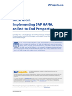 Implementing SAP HANA - An End-to-End Perspective PDF