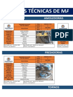 Fichas Tecnicas de Máquinarias