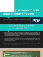 Markup y Su Importancia para El Emprendedor