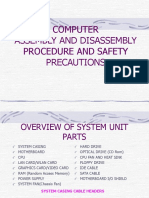 Disassembling System Unit Procedure and Safety Precautions