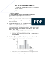 Ejercicios de Estadistica Descriptiva 2018