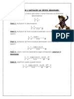 Guia de Suma y Resta de Fracciones