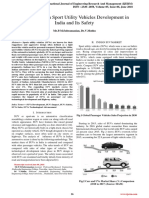 An Analysis On Sport Utility Vehicles Development in India and Its Safety